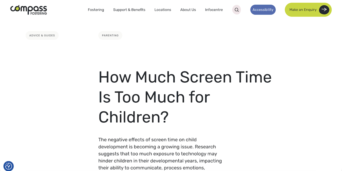 How Much Screen Time Is Too Much for Children?