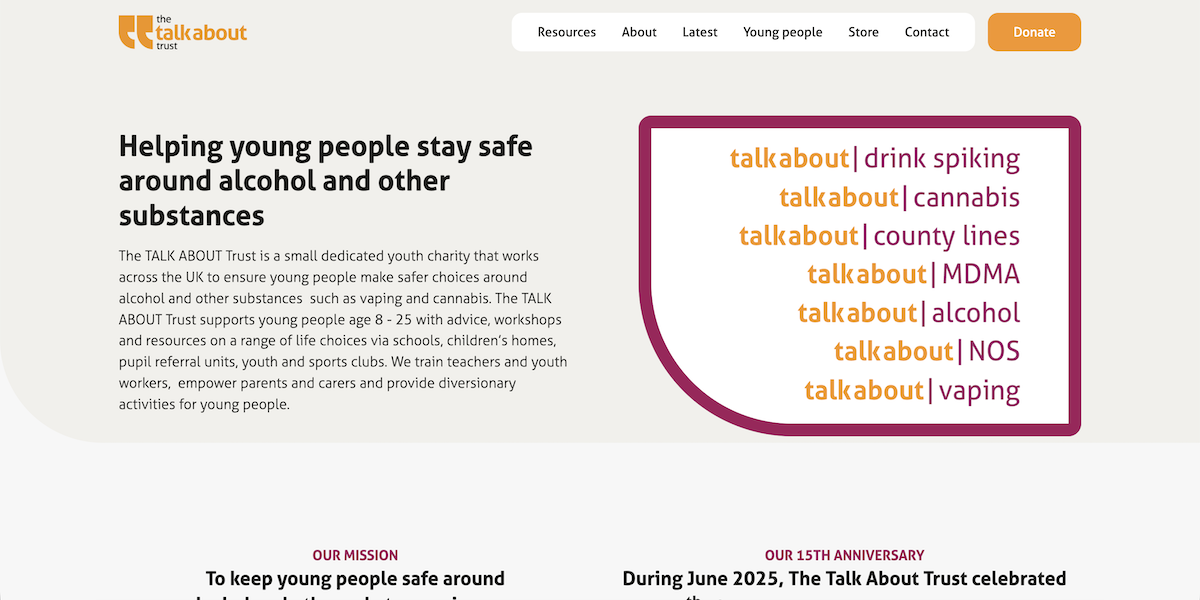 Helping young people stay safe around alcohol and other substances